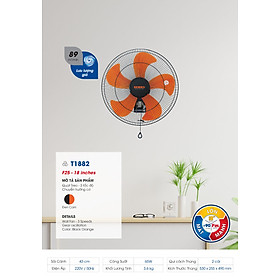 Mua Combo 2 cây Quạt treo 4.5 tấc SENKO T1882 - Hàng chính hãng ( giao màu ngẫu nhiên )