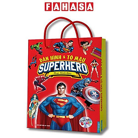 Bộ Sách Dán Hình Và Tô Màu Superhero (Bộ 6 Cuốn)