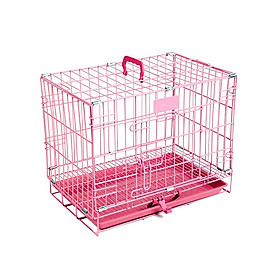 Chuồng nuôi nhốt chó mèo dạng gấp gọn -LỒNG SƠN TĨNH ĐIỆN XUẤT KHẨU NAN DÀY (màu ngẫu nhiên) SunzinSD