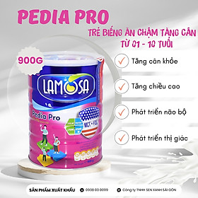 Sữa Bột Dinh Dưỡng Dành Cho Trẻ Từ 1 đến 10 Tuổi Chậm Tăng Cân Lamosa  Pedia Pro 900G hàng xuất khẩu