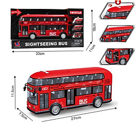 TOYSTAR - 666-29Q Mô hình Xe buýt hai tầng tỉ lệ 1:14 (KT 29x8x12cm)