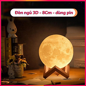 Mua Đèn ngủ 3d mặt trăng 8Cm decor phòng ngủ xinh