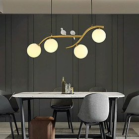 Đèn thả bàn ăn SuperVilighting THACHIM-4B trang trí phòng khách quán cafe phòng bếp Bh 24 tháng