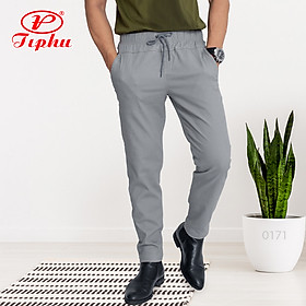 Quần kaki lưng thun Baggy hiệu Amazing, form suông, lưng chun, phong cách Unisex, tôn dáng đẹp, trẻ trung - Xám 0171 - 32