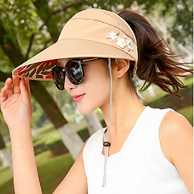 Mũ chống nắng rộng vành nữ phong cách Hàn, nón nữ đi nắng chống tia UV cao cấp