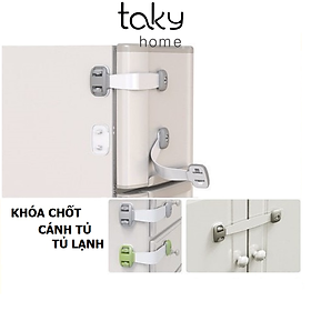 Khóa Chốt Tủ Lạnh, Chốt Khóa Ngăn Kéo, Tủ Đồ, Giúp Cánh Cửa An Toàn Cho Bé