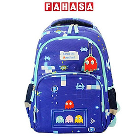 Ba Lô Chống Gù, Siêu Nhẹ Cushy Pixel Buddy - Bebé BBCS-030A - Màu Xanh Dương