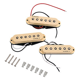 Electric Guitar Single Coil Pickup Set Middle/ Neck/ Bridge Alnico V