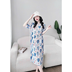 Váy ngủ hai dây nữ vải Cotton lanh lụa mềm mịn thoáng mát, đầm ngủ mặc nhà nữ suông rộng mã V0278