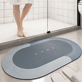Mua Thảm lau chân ovan loại nỉ   thảm chùi chân nhà tắm  nhà bếp   mới  siêu thấm hút nước  chống trơn trượt