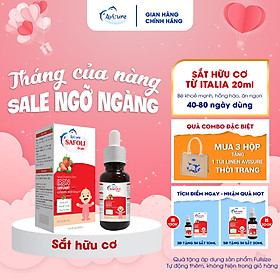 Sắt Avisure Safoli Drops hữu cơ dành cho bé 20ml