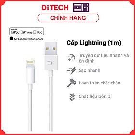Mua Cáp sạc cho iPhone ZMI AL813C chuẩn MFi (1m)  dòng điện 2.4A - Trắng - Hàng chính hãng