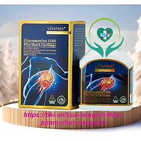 Viên khớp Vitatree Glucosamine 1500mg plus Shark Cartilage , hộp 100 viên, Nhập khẩu Úc