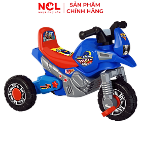 Xe 3 bánh Nhựa Chợ Lớn L7 hình MôTô (Không nhạc)