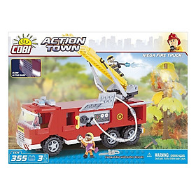 Đồ chơi lắp ráp xe cứu hỏa cao tầng Cobi 1474