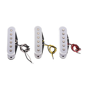 Cao Cấp Đàn Guitar Điện Bán Tải Humbucker Đơn Phối Xanh Bán Bộ, 6 Dây, Trắng