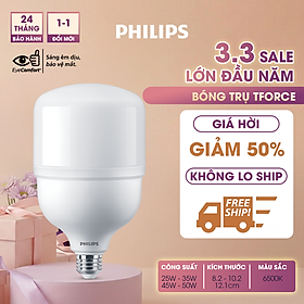 Bóng đèn Philips trụ TForce siêu sáng (25W,35W,45W, 50W) - Ánh sáng trắng 6500K (01 bóng)