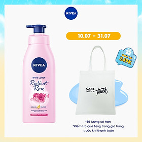 Sữa Dưỡng Thể Dưỡng Trắng NIVEA Hương Hoa Hồng Radiant Rose (350ml) - 85707