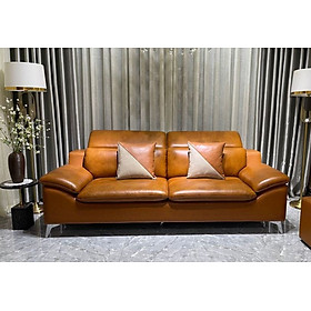 Mua Sofa góc L da bò Italy Juno sofa màu nâu – SFLCT08 2m6 x 1m8 hàng cao cấp chuẩn da bò nhập khẩu Ý