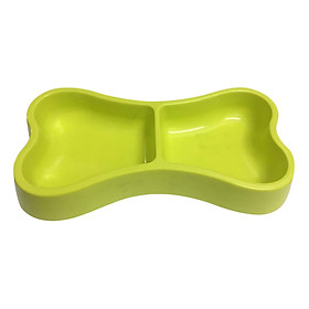 Bát Ăn Đôi Hình Khúc Xương Ciao (25 x 13.5 x 3 cm) - Giao Màu Ngẫu Nhiên