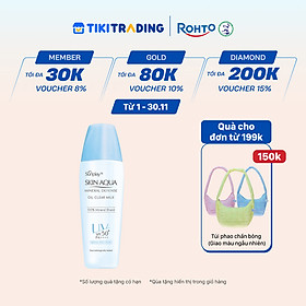 Kem chống nắng vật lý Skin Aqua kiềm dầu, dạng sữa dùng hàng ngày Sunplay Skin Aqua Mineral Defense Oil Clear Milk SPF50+ PA++++ 25g