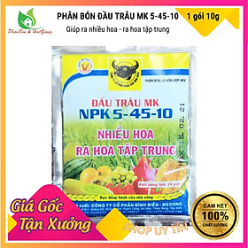 Mua Phân Bón Hoa  Rau Sạch NPK 5-45-10 gói 20g - Giúp Ra Hoa Tập Trung - Shop Phân Bón và Hạt Giống