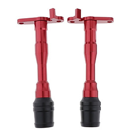 1 Pair Motorcycle Frame Slider Crash Pad Falling Protector Protection Replacement for Yamaha Yzf R15 V3 (Red)