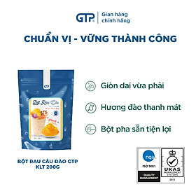 Bột Rau Câu (Jelly) hương Đào(200g/gói), Bột rau câu (Jelly) giòn dẻo
