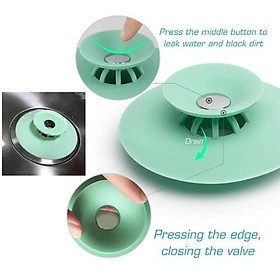 Mua Nắp đậy lọc rác bồn rửa chén bát silicon  bịt nắp cống ngăn chặn khử mùi hôi nhà vệ sinh  thông tắc thoát nước sàn