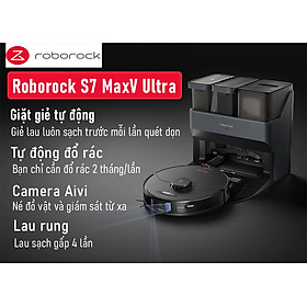 Mua Robot Hút Bụi Lau Nhà Thông Minh Roborock S7 MaxV Ultra Bản Quốc Tế - Hàng Chính Hãng