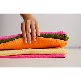 Mua Combo 5 Khăn Tắm 34x78cm HV Sợi Bông 100% Cotton- Màu Ngẫu Nhiên