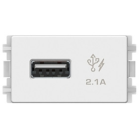 Hình ảnh Ổ sạc USB 2.1A đơn Schneider Electric dòng ZENCELO A (Size S)