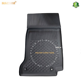 Thảm lót sàn ô tô nhựa TPE Silicon Mercedes E Class 2016-2021 (W213-E180/E200/E300) Black Nhãn hiệu Macsim