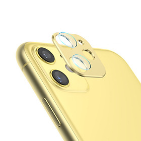 Bộ miếng dán kính cường lực & khung viền bảo vệ Camera cho iPhone 11 (6.1 inch) hiệu Totu (độ cứng 9H, chống trầy, chống chụi & vân tay, bảo vệ toàn diện) - Hàng nhập khẩu