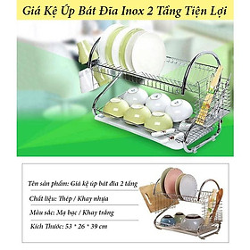 Mua Kệ ly chén inox đa năng có khay hứng nước