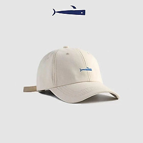 Nón kết, mũ lưỡi trai Cá voi phối vải kaki form chuẩn thời trang nam nữ cao cấp