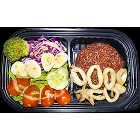 Cơm Gạo Lứt Mực Sốt Teriyaki
