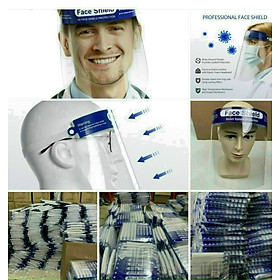 Combo 10 Tấm kính che mặt chống giọt bắn Face Shield (tặng nhẫn đo nhiệt độ cơ thể)