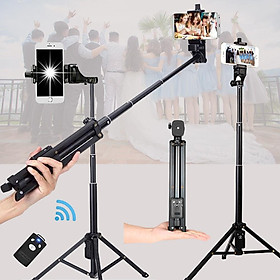 Hình ảnh Gậy Chụp Hình Tripod 3 Chân Đa Năng 1688 Có Remote Bluetooth - Gậy Tự Sướng Kiêm Chân Đế Kẹp Điện Thoại, Máy Ảnh