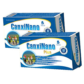 Hai hộp thực phẩm Canxi Nano Plus bổ sung dinh dưỡng cho người lớn