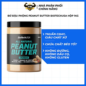 Bơ Đậu Phộng Peanut Butter BiotechUSA Hộp 1Kg