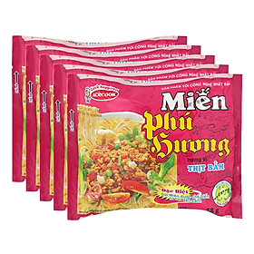 Miến Phú Hương thịt bằm 58g combo 5 gói