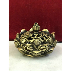 Mua Xông trầm sen thấp - Đồ phong thủy (kt 8 5x12cm)