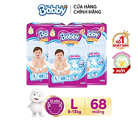 Combo 3 tã dán Bobby đệm thun thấm mồ hôi