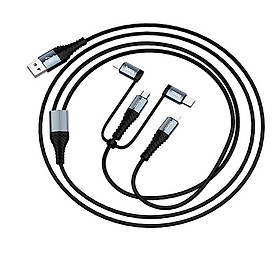 Mua Cáp sạc nhanh Hoco đa năng 2 Lightning - Micro USB - Type C tương thích mọi thiết bị - Hàng chính hãng