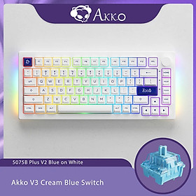 Mua Bàn phím AKKO 5075B Plus Blue on White_Mới  hàng chính hãng