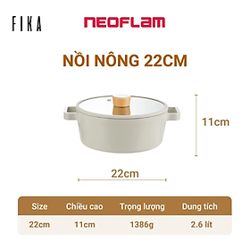 Mua Chảo Hàn Quốc Neoflam FIKA Reserve - Dùng được bếp từ - Trắng