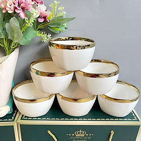 Mua BỘ 6 BÁT ĂN CƠM SỨ CAO CẤP KÈM ĐŨA PHONG CÁCH CHÂU ÂU SANG TRỌNG - VD95