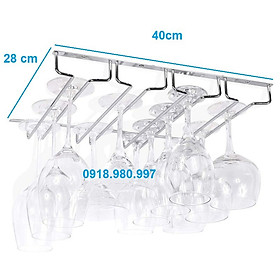 Treo ly quầy bar - Giá treo ly rượu vang inox 304 các loại