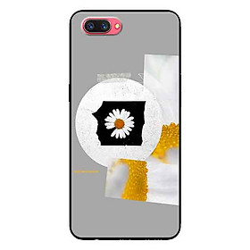 Ốp Lưng in cho Oppo A3s, Realme C1 Mẫu Hoa Cúc Nền Giấy 4 - Hàng Chính Hãng